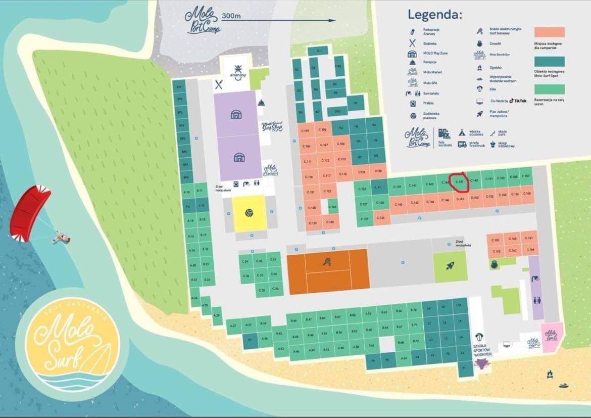 Villa Przyczepa 2022 Molo Surf Jastarnia Esterno foto
